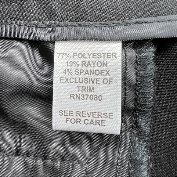 Size 12 Cato Black Dress Pants Pleated Straight Leg Classic Trousers - Picture 8 of 9